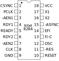 8284 pinout 8284 pinout