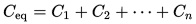 Capacitors in parallel equivalent capacitance