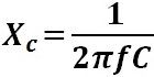 Capacitive reactance formula Capacitive reactance formula