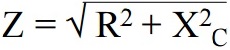 Series RC impedance formula Series RC impedance formula
