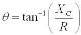 Series RC phase angle formula Series RC phase angle formula