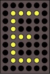 Letter E pixels