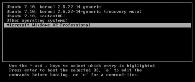 Ubuntu has three choices