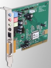 The computers sound card