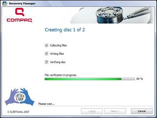 Creating First Disc