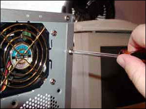 Replace the cover screws