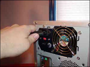 Remove the power cord