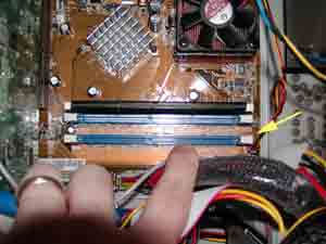 Locate the memory slots