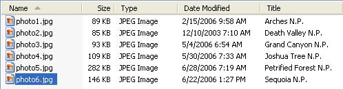 Explorer File List