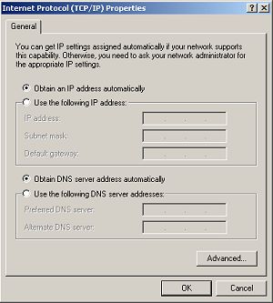 Internet Protocol (TCP/IP) Properties