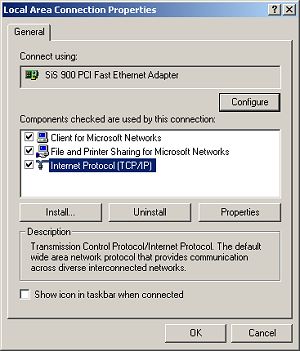 Local Area Connection Properties