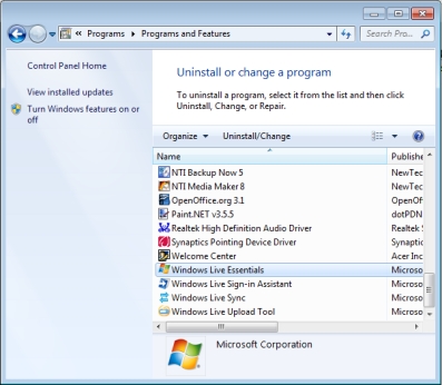 Highlight Windows Live Essentials Highlight Windows Live Essentials
