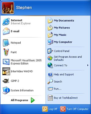 New My Recent Documents menu