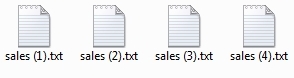 Windows will add a number to the end