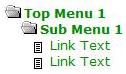 Expanding menu