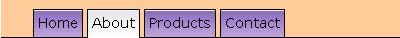 Tabbed navigation