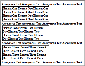 Block elements