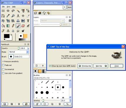 Tip of the Day dialog box Tip of the Day dialog box