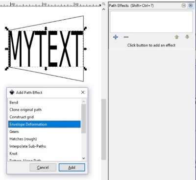 Path Effects dialog box Path Effects dialog box