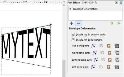 Envelope Deformation controls Envelope Deformation controls