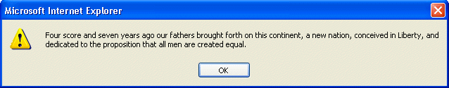 Message box too wide