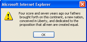 More appealing message box
