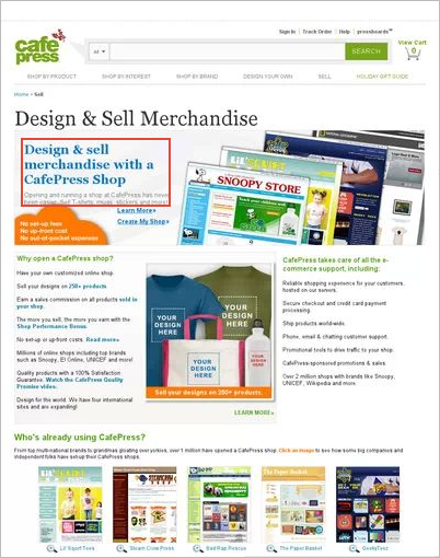 CafePress Design and Sell Merchandise CafePress Design and Sell Merchandise