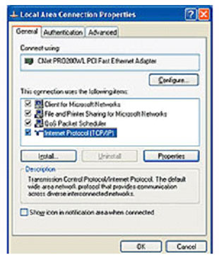 Local Area Connection Properties