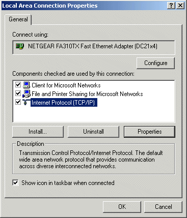Local Area Connection Properties