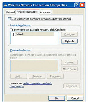 Wireless Connection Properties