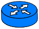 Network router symbol