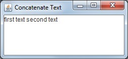 Concatenate Strings in Java Concatenate Strings in Java