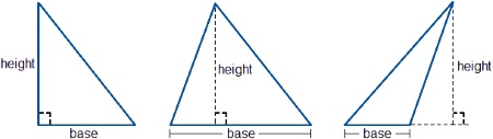 Height of triangle Height of triangle